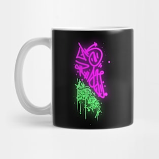 Neon Graffiti / Tag Mug